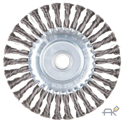 Щетка дисковая косич.100мм/M14 GEPARD (GP0890-100) (плоская. для УШМ. в блистере) (GP0890-100)